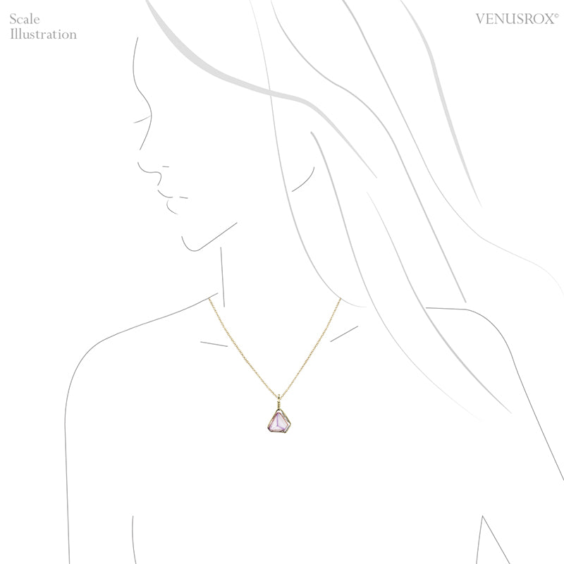 Brandberg Amethyst Quartz Polished Slice Pendant | Venusrox