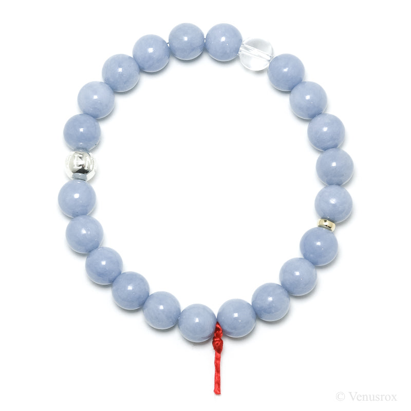 Angelite Bead Bracelet from Peru | Venusrox