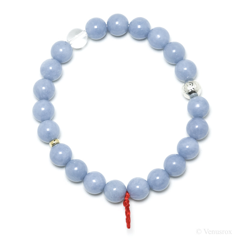 Angelite Bead Bracelet from Peru | Venusrox
