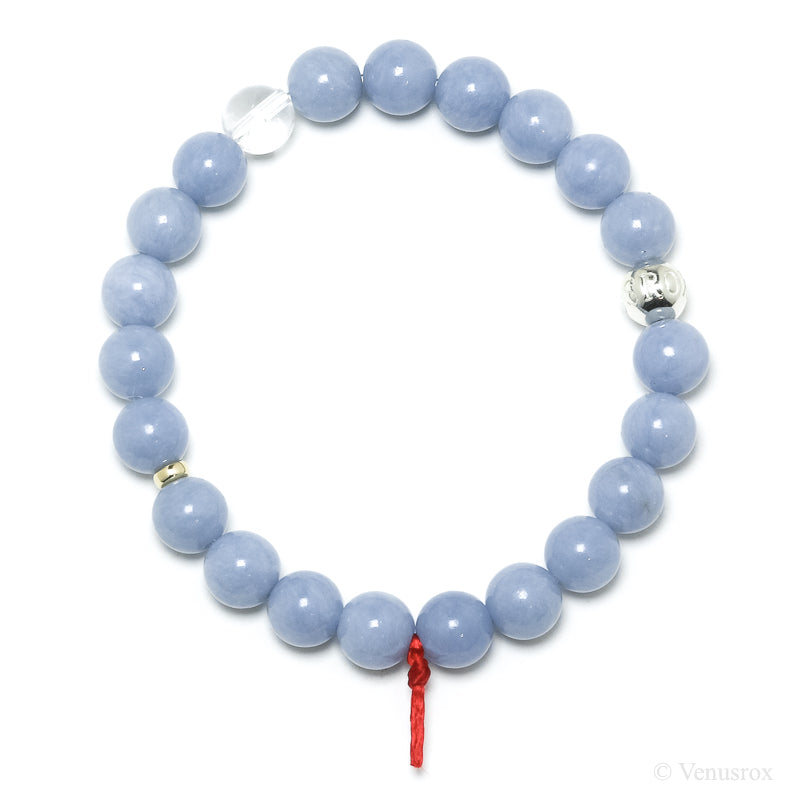 Angelite Bead Bracelet from Peru | Venusrox