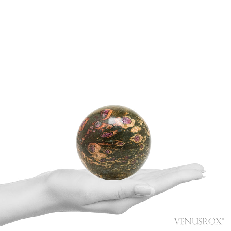 Ruby in Fuchsite Polished Sphere from India | Venusrox