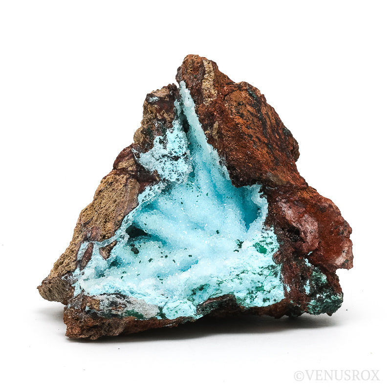 Chrysocolla with Malachite, Clear Quartz & Matrix Natural Crystal from the Tenke-Fungurume Area, Lualaba, Democratic Republic of the Congo | Venusrox