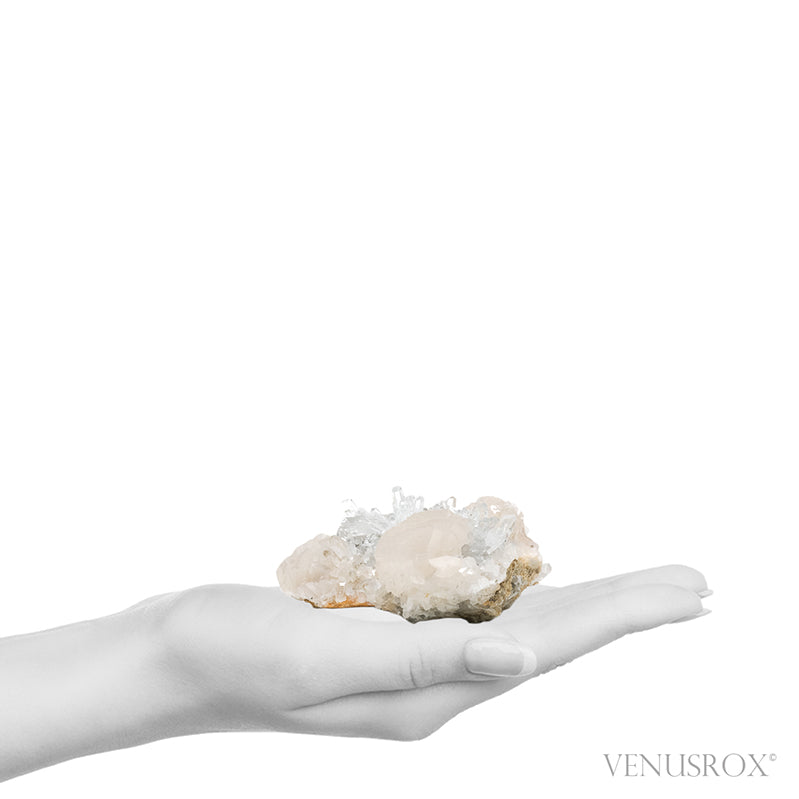 Calcite on Clear Quartz Natural Cluster from the Trepča Mining Complex, Trepča Valley, Kosovska Mitrovica, Kosovska Mitrovica District, Kosovo | Venusrox