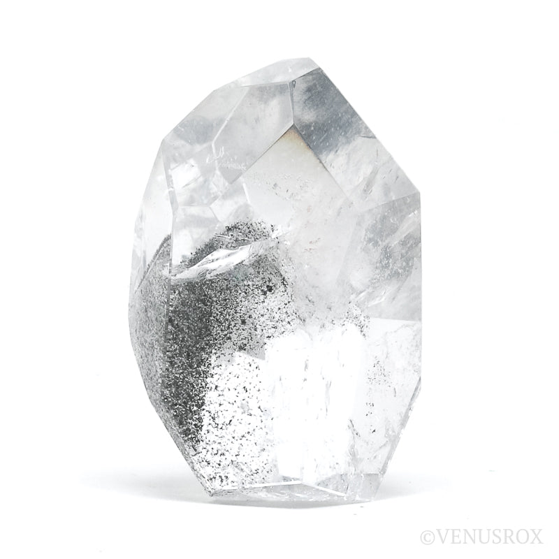 Black Phantom Lemurian Quartz Polished Crystal from Brazil | Venusrox