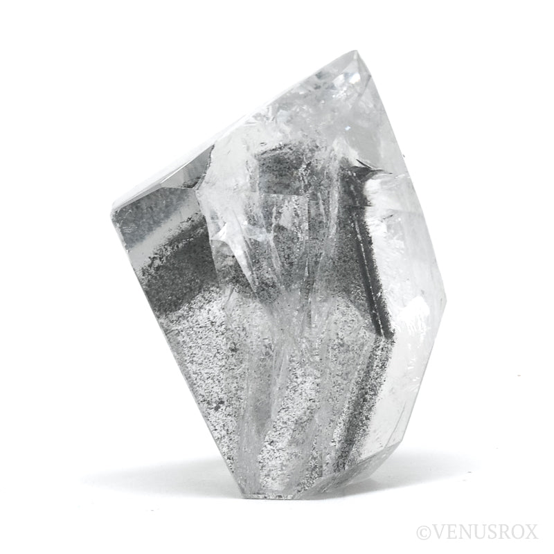Black Phantom Lemurian Quartz Polished Crystal from Brazil | Venusrox