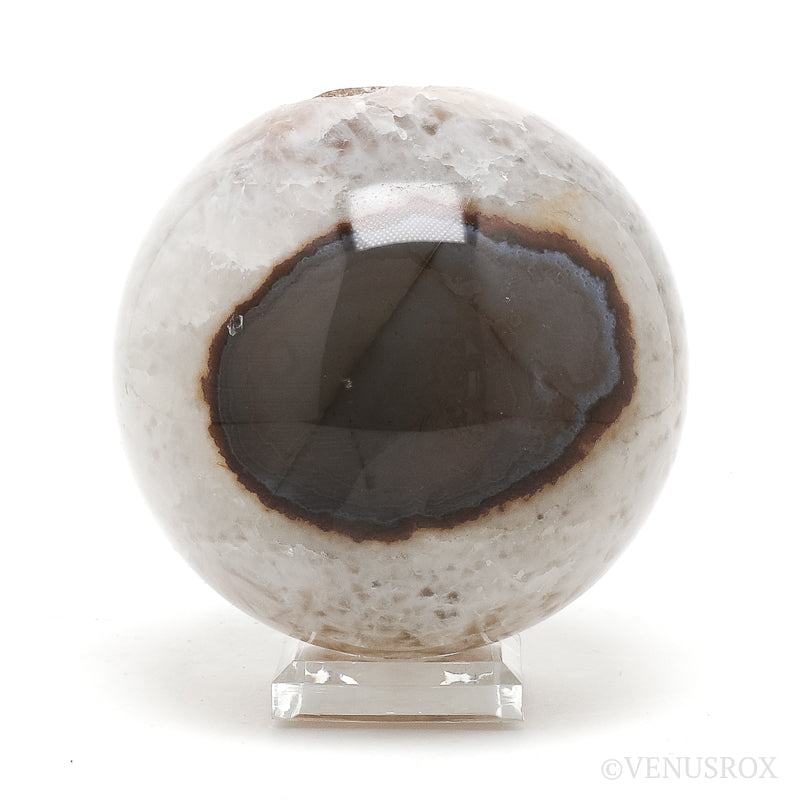 Agate with Quartz Geode Sphere from Brazil | Venusrox
