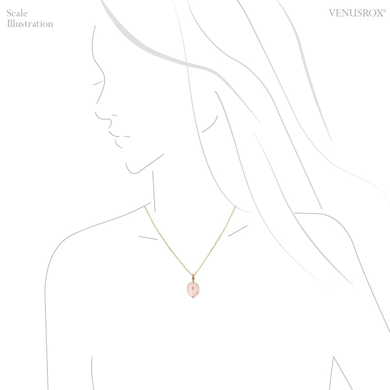 Star Rose Quartz Polished Crystal Pendant from Madagascar | Venusrox