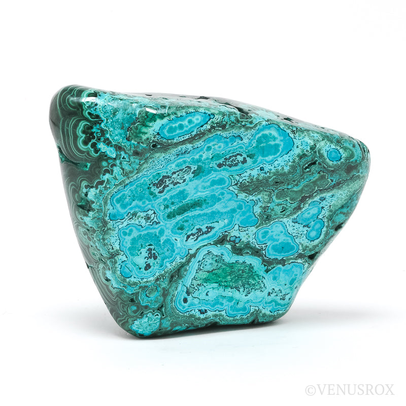 Malachite with Chrysocolla Polished Crystal from the Democratic Republic of Congo | Venusrox