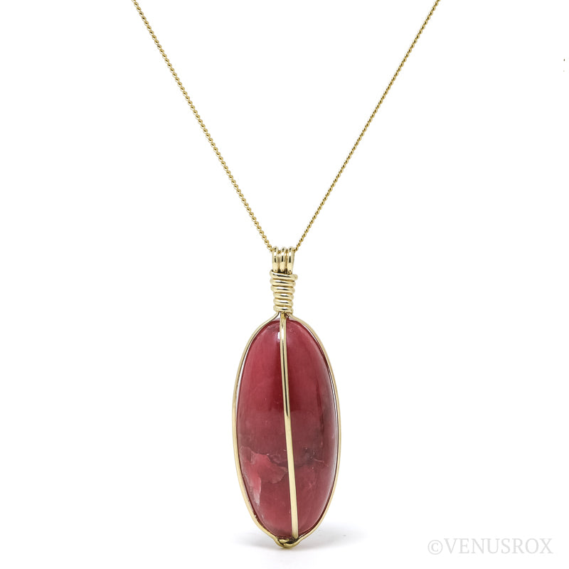 Rhodonite Polished Crystal Pendant from Brazil | Venusrox
