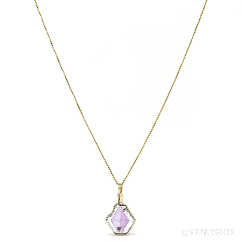 Brandberg Amethyst Quartz Polished Slice Pendant | Venusrox