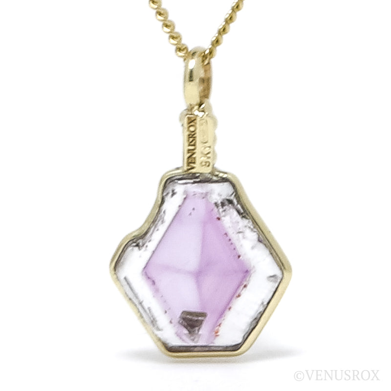 Brandberg Amethyst Quartz Polished Slice Pendant | Venusrox