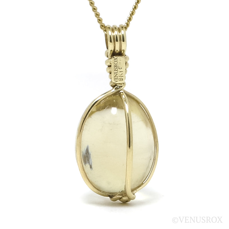 Natural Citrine Polished Crystal Pendant from Madagascar | Venusrox