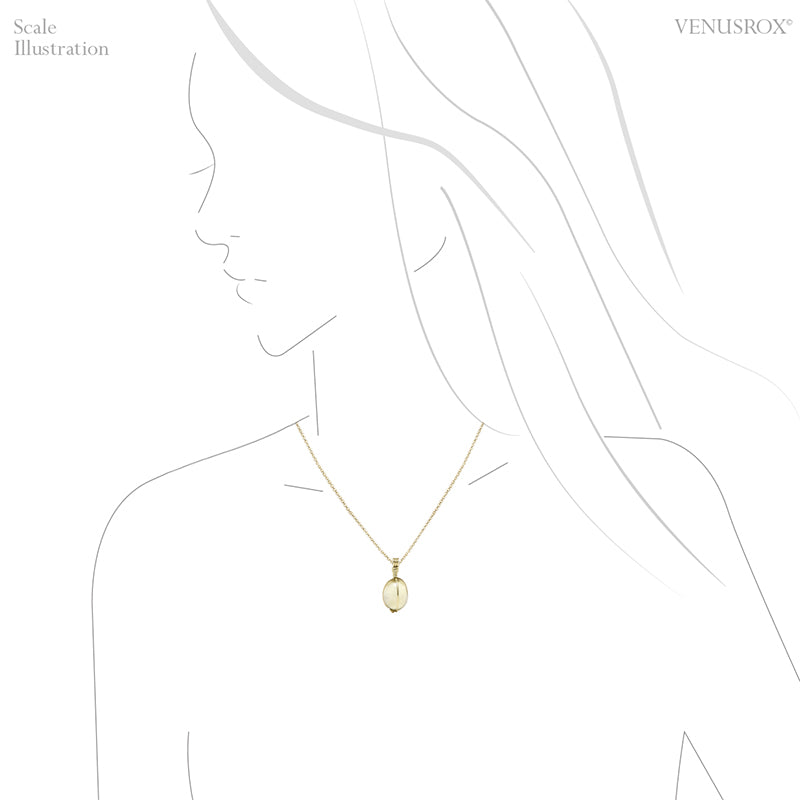 Natural Citrine Polished Crystal Pendant from Madagascar | Venusrox