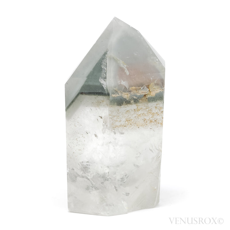 Chlorite Phantom Quartz Polished/Natural Point from Brazil | Venusrox