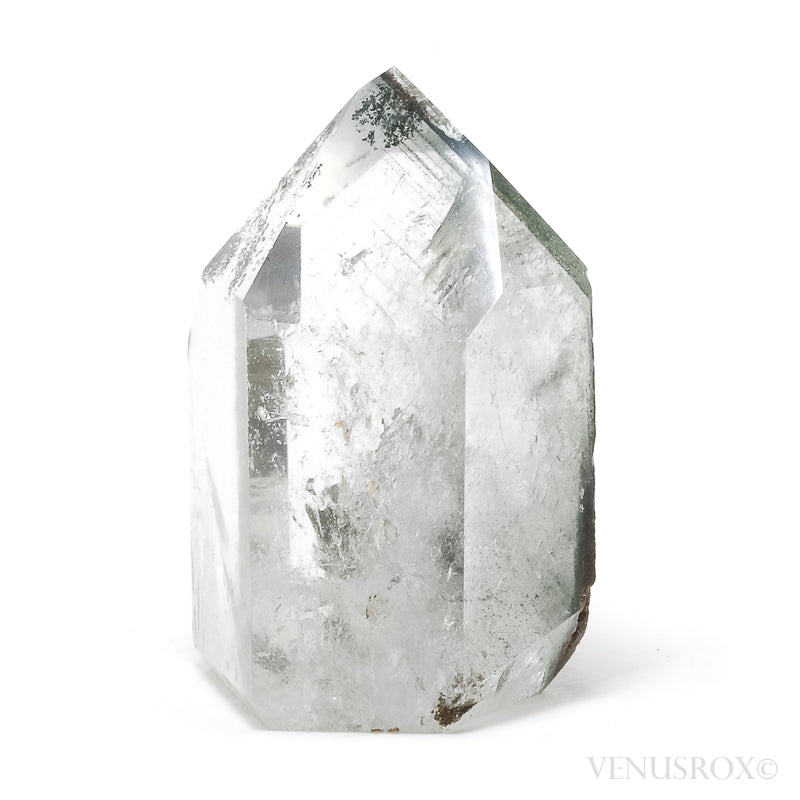 Chlorite Phantom Quartz Part Polished/Part Natural Point from Brazil | Venusrox