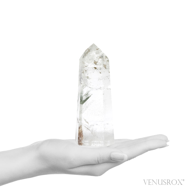 Chlorite Phantom Quartz Polished/Natural Point from Brazil | Venusrox
