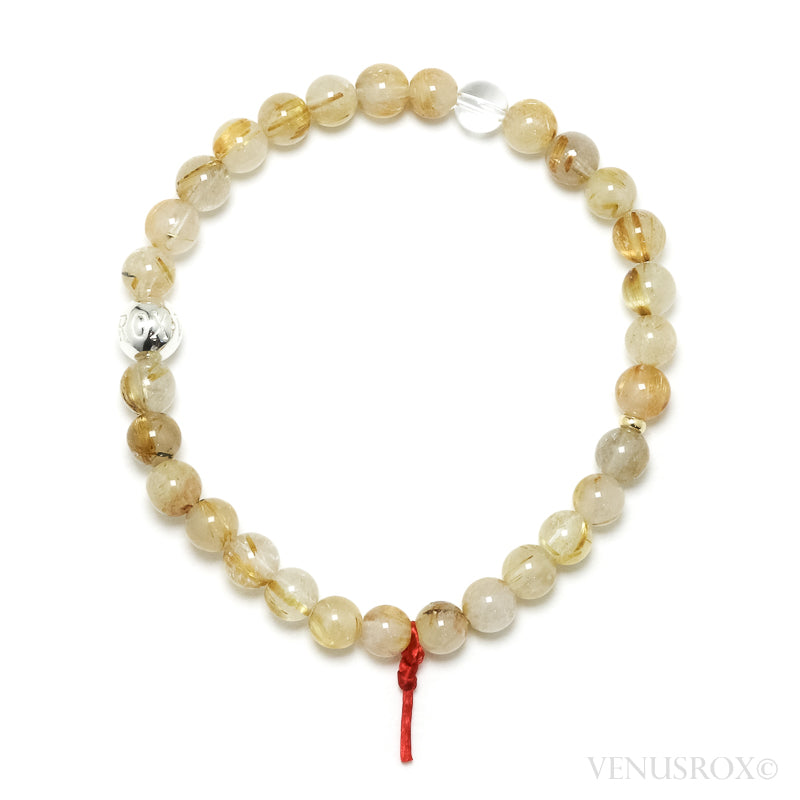Golden Rutilated Quartz Bracelet from Brazil | Venusrox