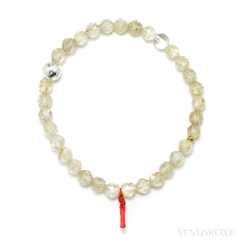 Golden Rutilated Quartz Bracelet from Brazil | Venusrox