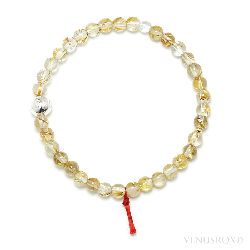 Golden Rutilated Quartz Bracelet from Brazil | Venusrox
