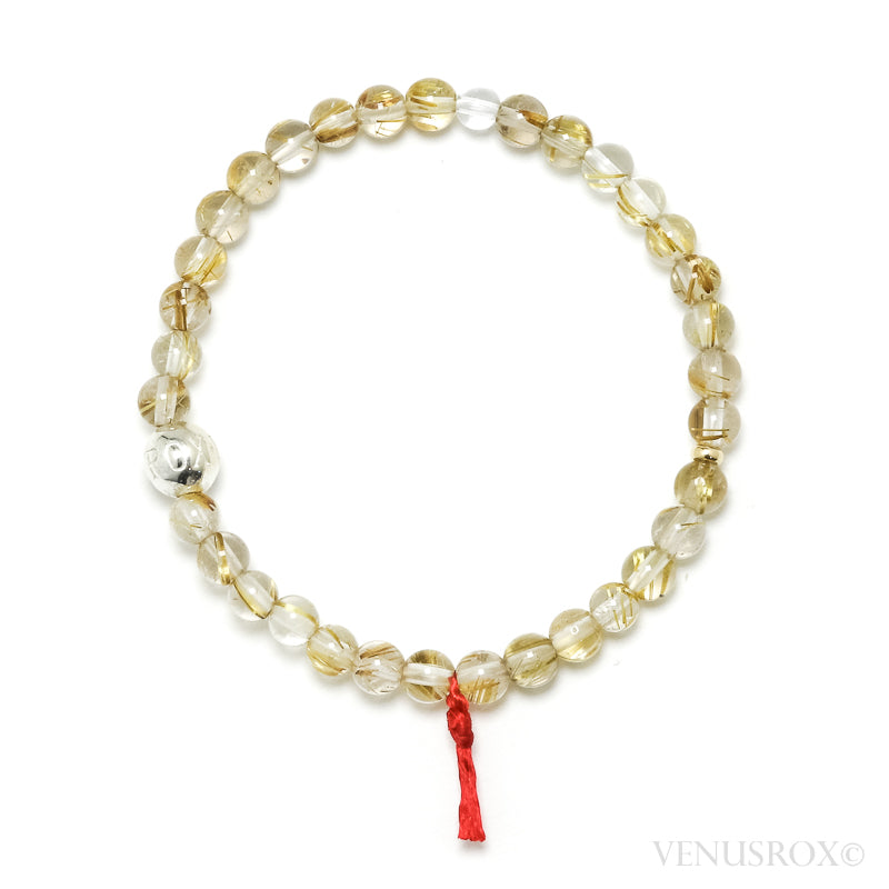 Golden Rutilated Quartz Bracelet from Brazil | Venusrox