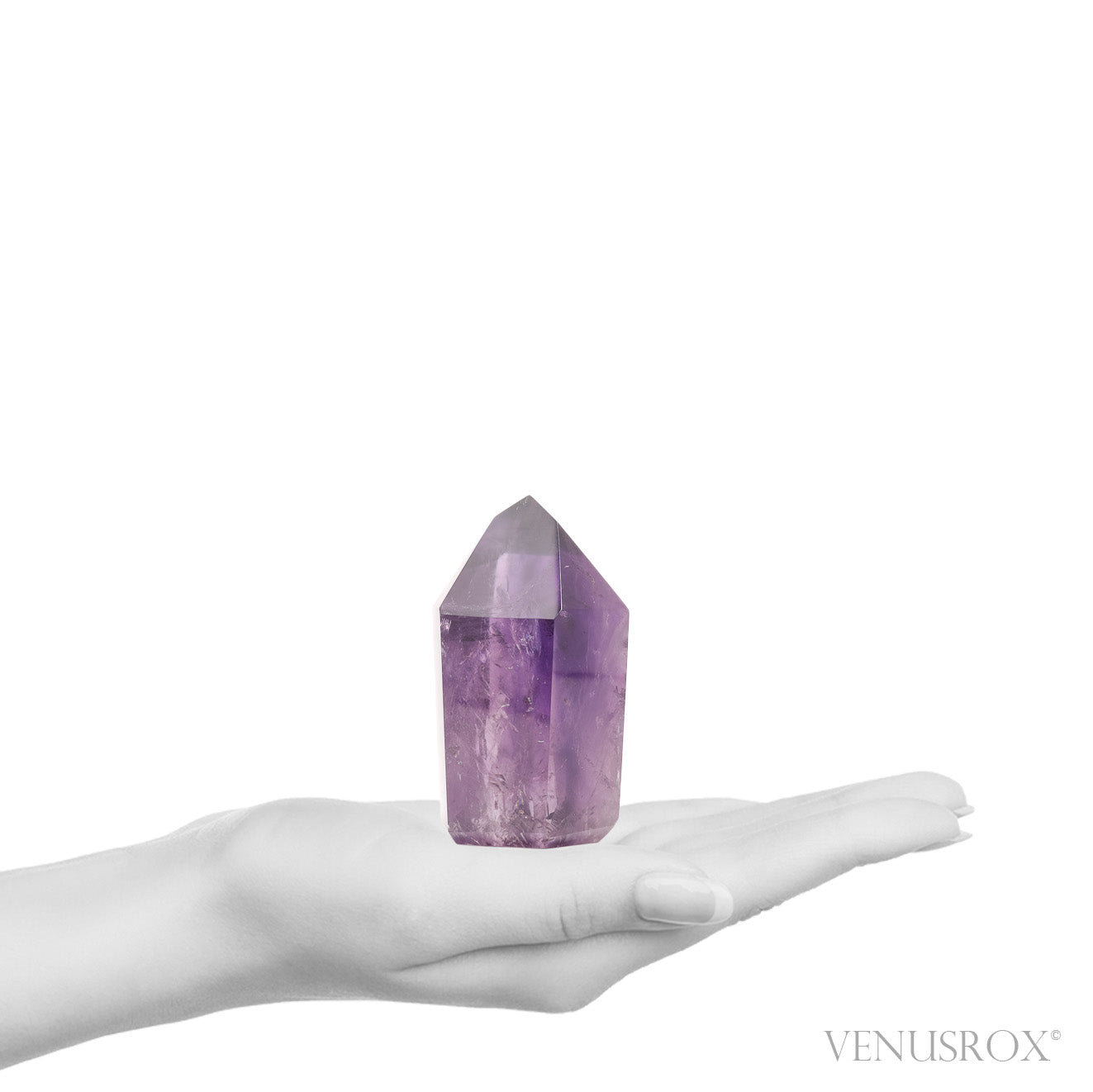 Amethyst Phantom Polished Point from Brazil | Venusrox