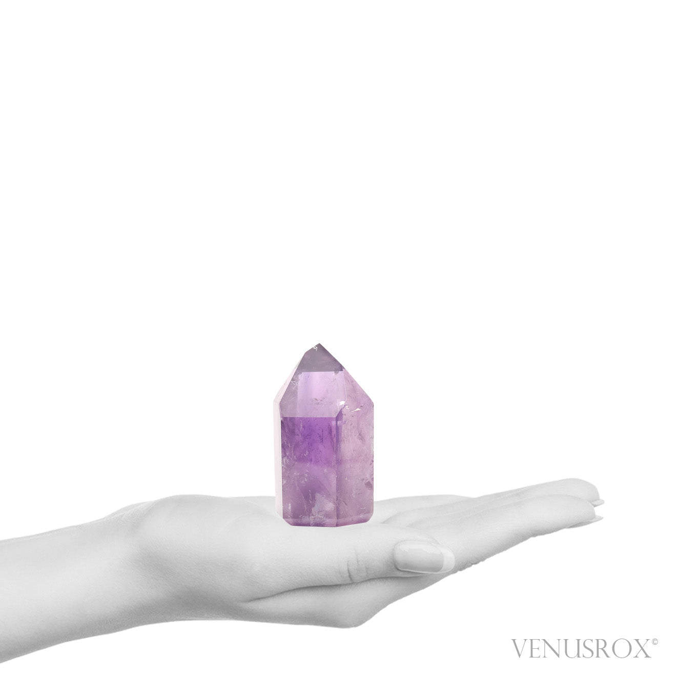 Amethyst Phantom Polished Point from Brazil | Venusrox