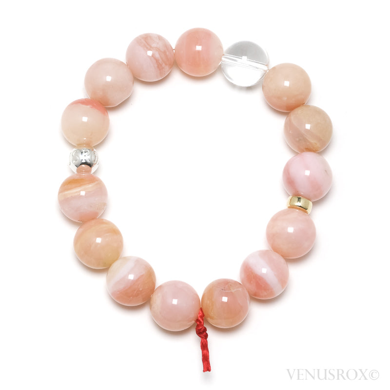 Pink Opal Bead Bracelet from Peru | Venusrox