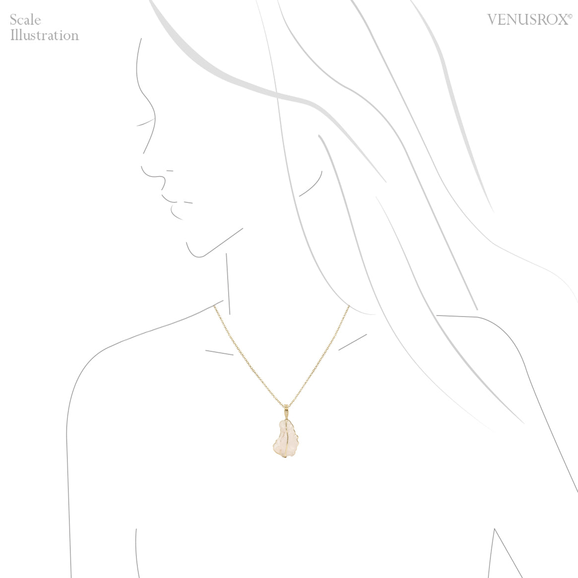 Pink Chalcedony Natural Crystal Pendant from Deming, Luna County, New Mexico, USA | Venusrox