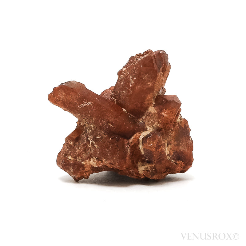 Ferruginous (Red) Quartz Natural Cluster from Tinejdad, Errachidia Province, Drâa-Tafilalet Region, Morocco | Venusrox