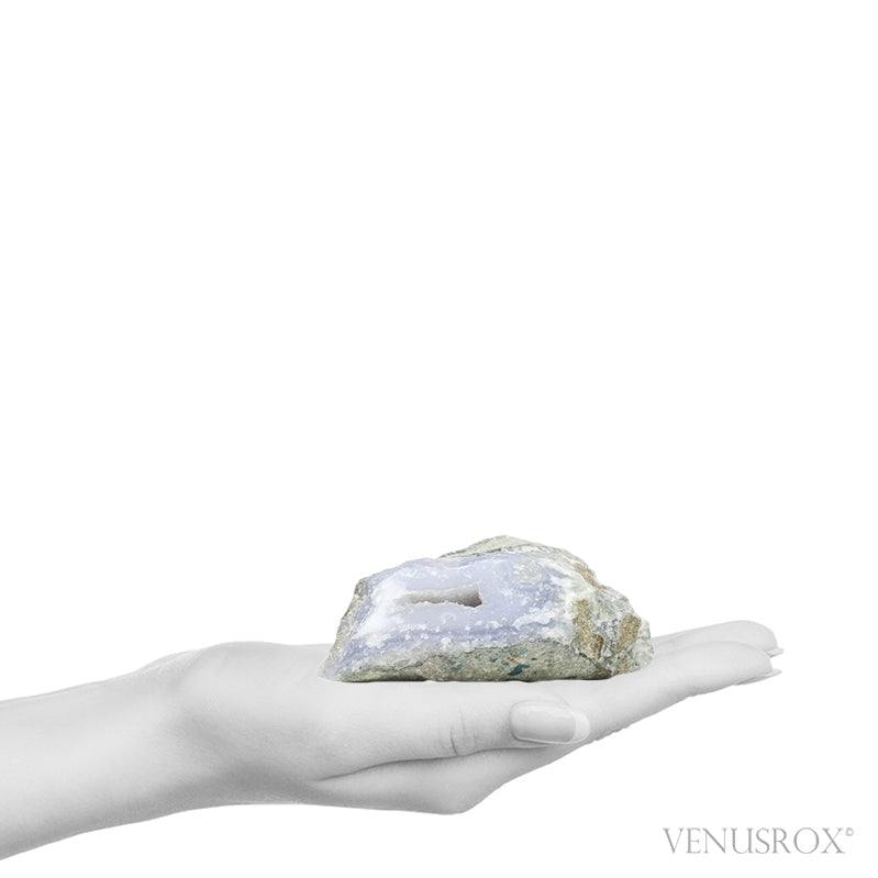Blue Lace Agate on Matrix Polished/Natural Crystal from Malawi | Venusrox