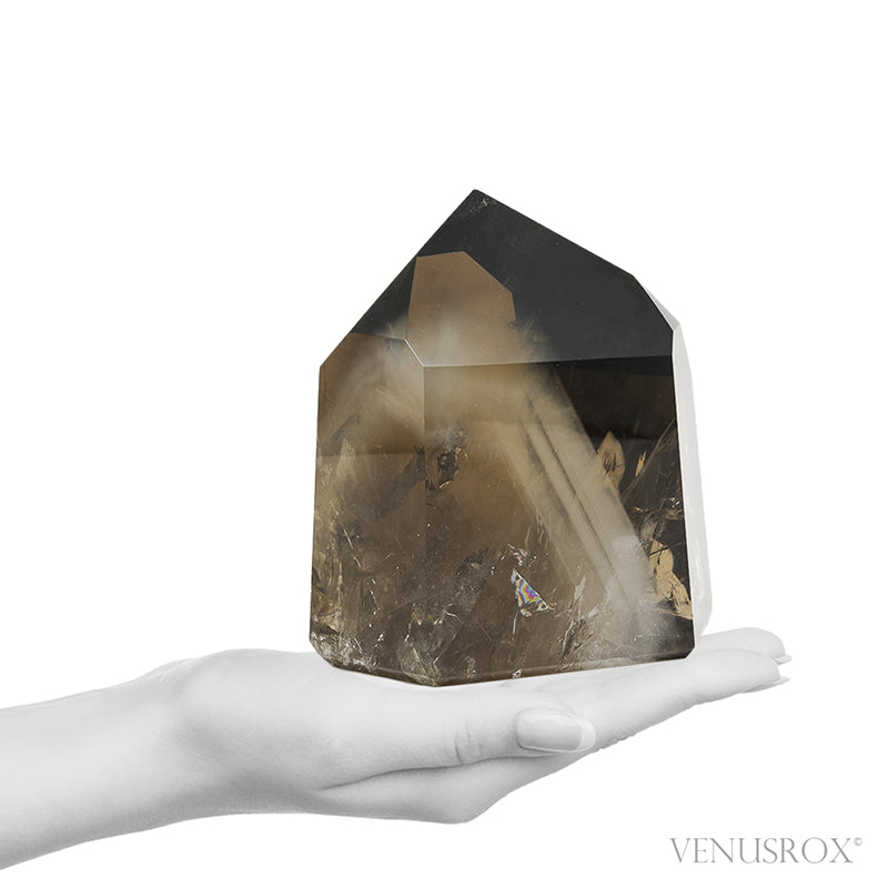 Phantom Smoky Quartz Polished Point from Brazil | Venusrox
