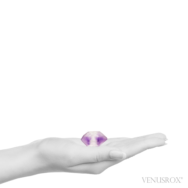 Amethyst Phantom Double Terminated Natural 'Hour Glass' Point from Adrar Tirecht Bou Oudi, Tata Province, Souss-Massa Region, Morocco | Venusrox