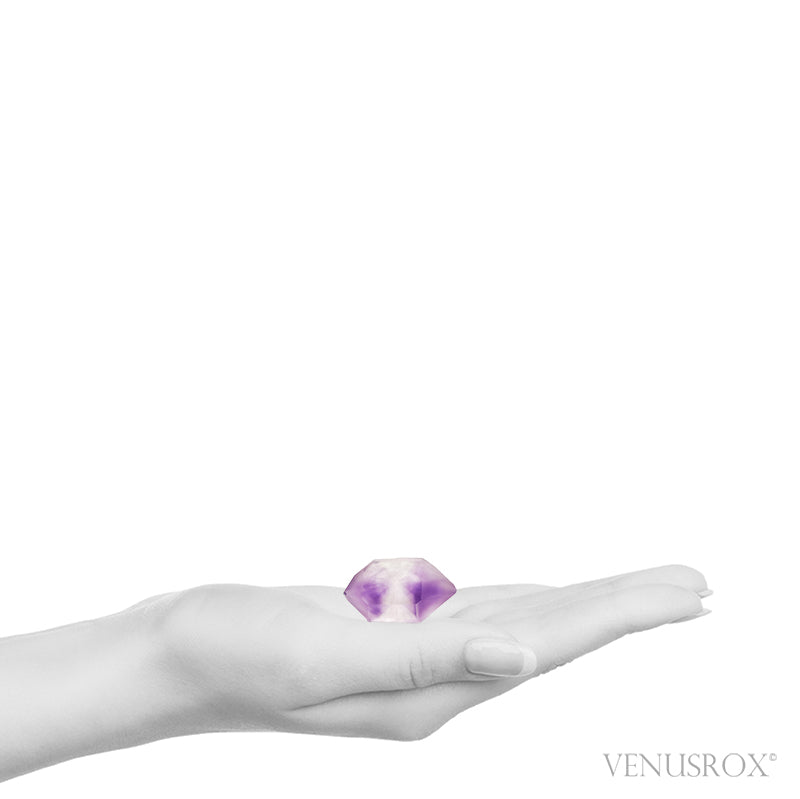 Amethyst Phantom Double Terminated Natural 'Hour Glass' Point from Adrar Tirecht Bou Oudi, Tata Province, Souss-Massa Region, Morocco | Venusrox