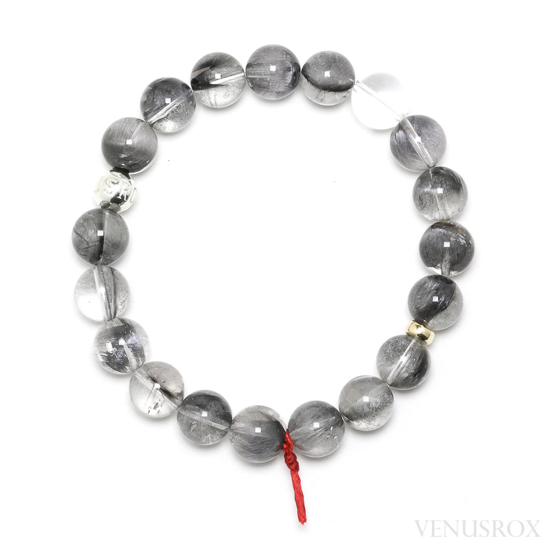 Silver Rutilated Quartz Bracelet from Brazil | Venusrox