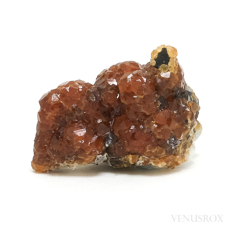 Spessartine Garnet with Smoky Quartz and Orthoclase Natural Cluster from Wushan Spessartine Mine, Tongbei, Yunxiao Co., Zhangzhou Prefecture, Fujian Province, China | Venusrox
