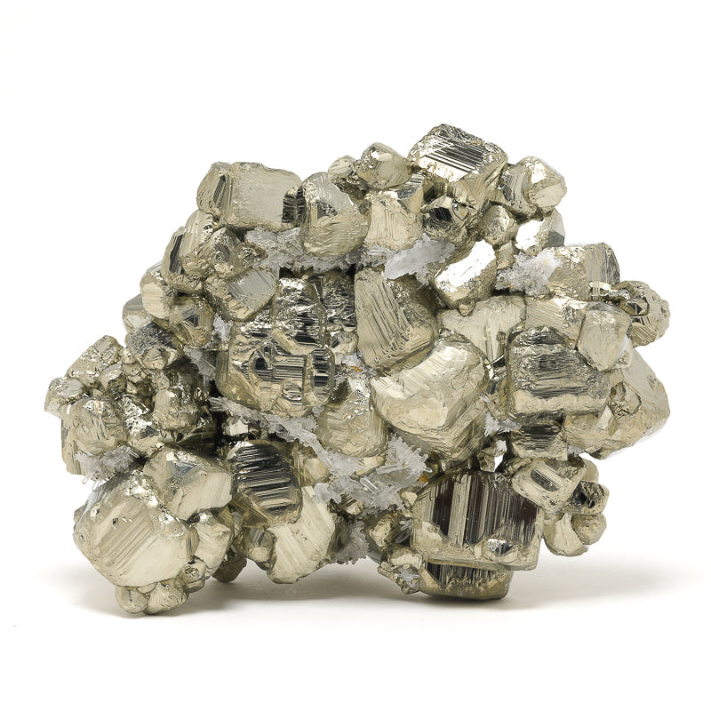 Pyrite with Quartz Natural Cluster from the Huanzala Mine, Huallanca District, Dos de Mayo Province, Huánuco Department, Peru | Venusrox