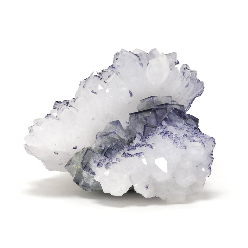 Fluorite on Quartz Natural Crystal from Changshan Co., Quzhou, Zhejiang, China | Venusrox