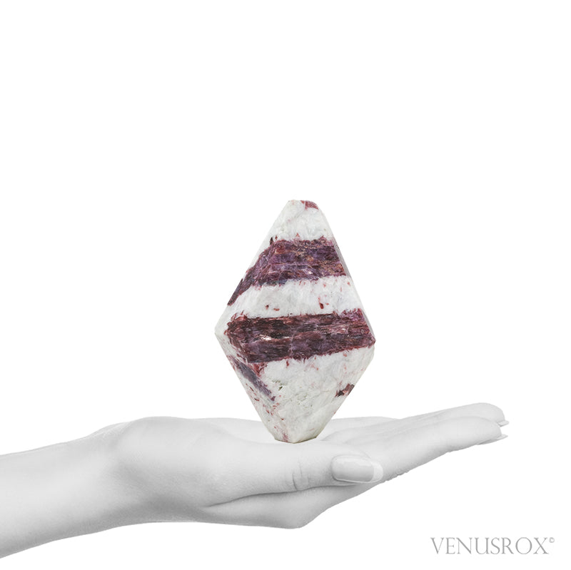 Rubellite (Red Tourmaline) in Albite Polished/Natural Point from Batalha mine, Junco do Seridó, Paraíba, Brazil | Venusrox