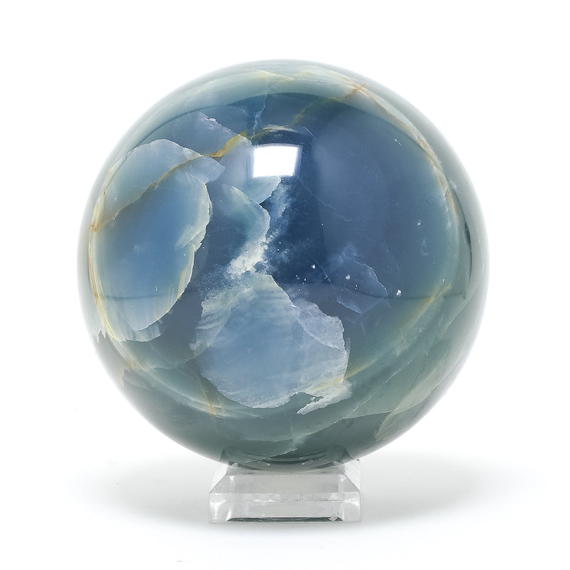 Blue Calcite Polished Sphere from Argentina | Venusrox