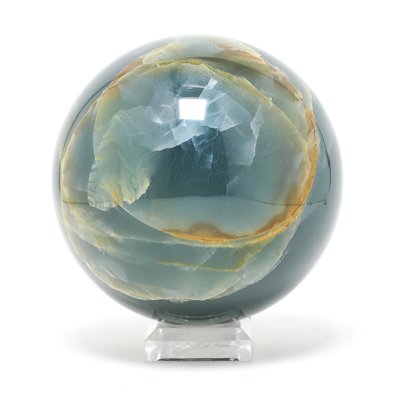 Blue Calcite Polished Sphere from Argentina | Venusrox