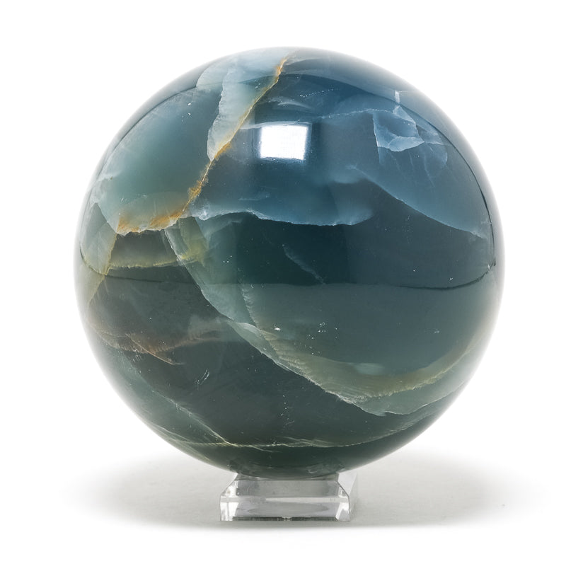 Blue Calcite Polished Sphere from Argentina | Venusrox