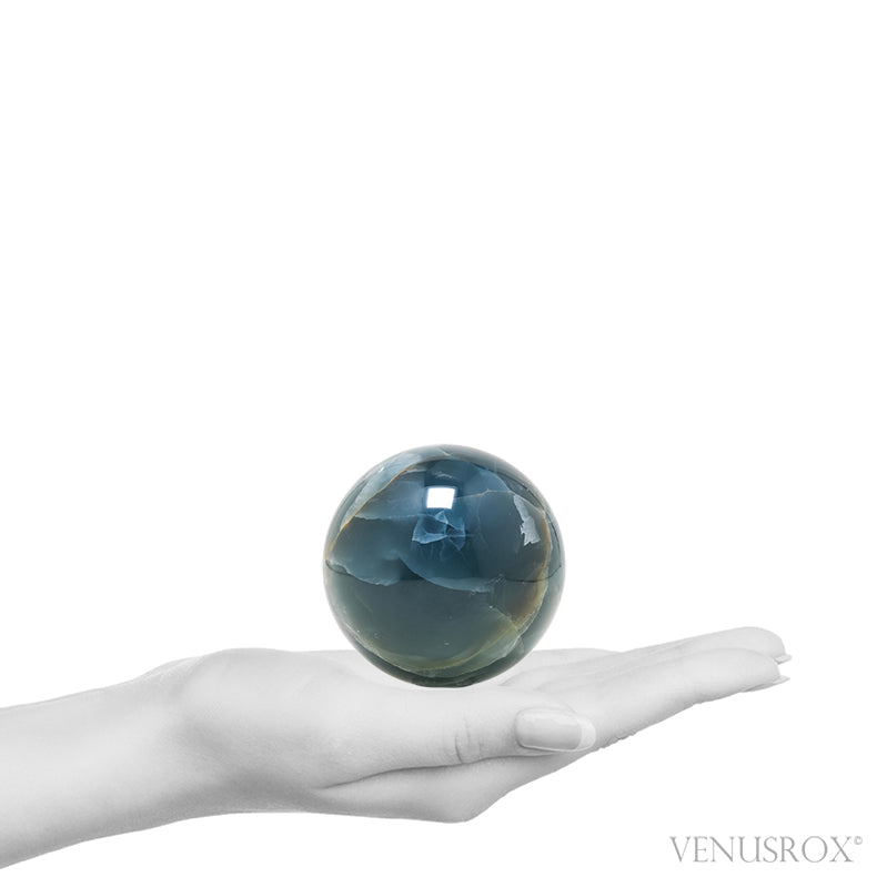 Blue Calcite Polished Sphere from Argentina | Venusrox