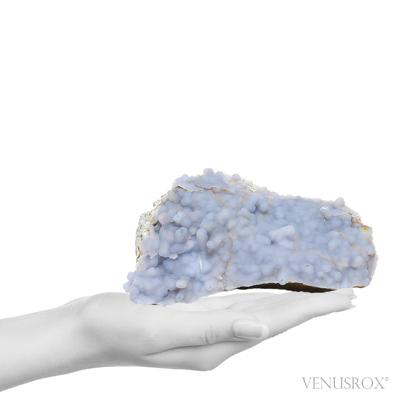 Blue Chalcedony pseudomorph after Anhydrite on Matrix Natural Crystal from Rumy Pata, Ichuna, General Sanchez Cerro Province, Moquegua, Peru | Venusrox