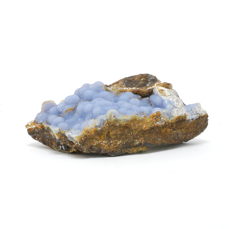 Blue Chalcedony pseudomorph after Anhydrite on Matrix Natural Crystal from Rumy Pata, Ichuna, General Sanchez Cerro Province, Moquegua, Peru | Venusrox