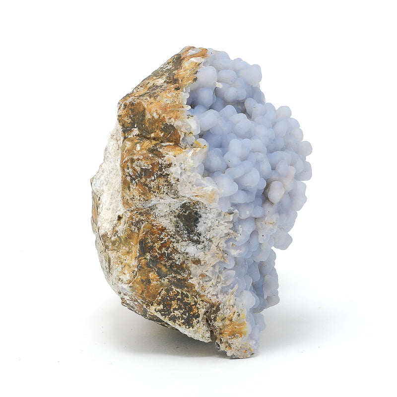 Blue Chalcedony pseudomorph after Anhydrite on Matrix Natural Crystal from Rumy Pata, Ichuna, General Sanchez Cerro Province, Moquegua, Peru | Venusrox