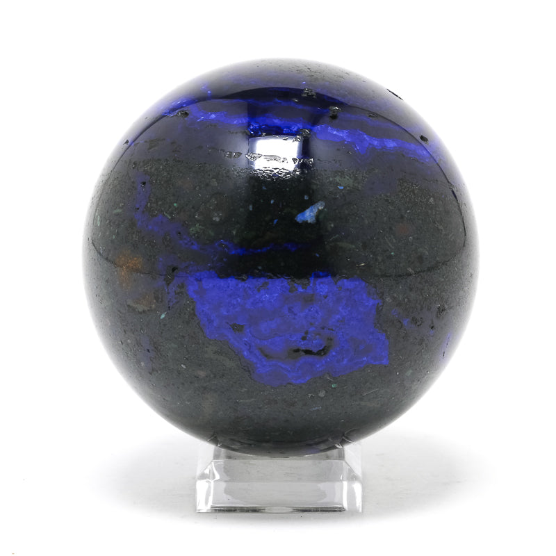 Azurite with Matrix Sphere from the Altai Mountains, Siberia, Russia | Venusrox