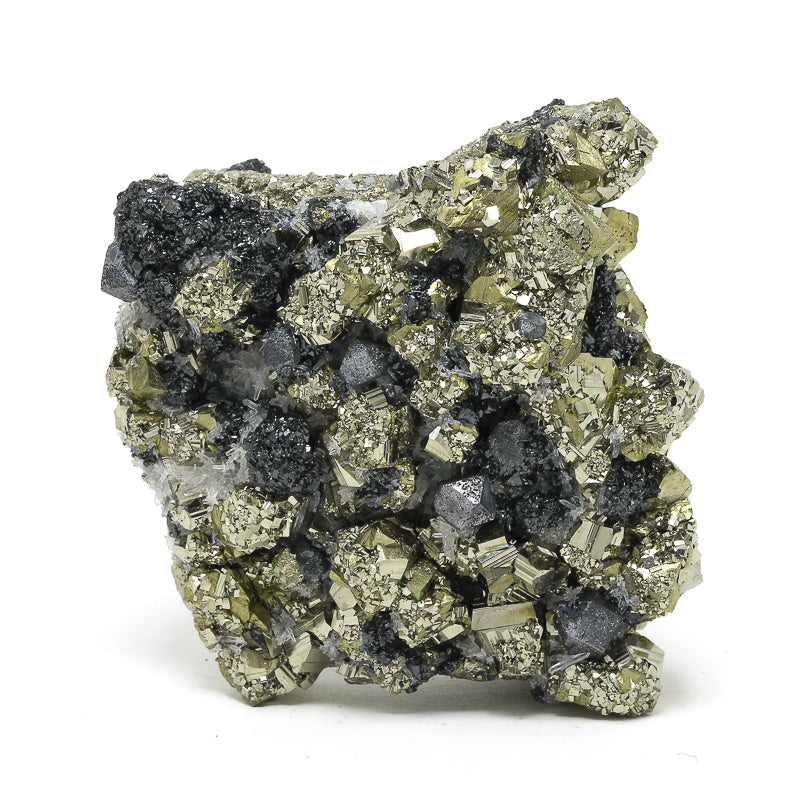 Chalcopyrite with Sphalerite, Galena & Quartz Natural Cluster from Bulgaria | Venusrox