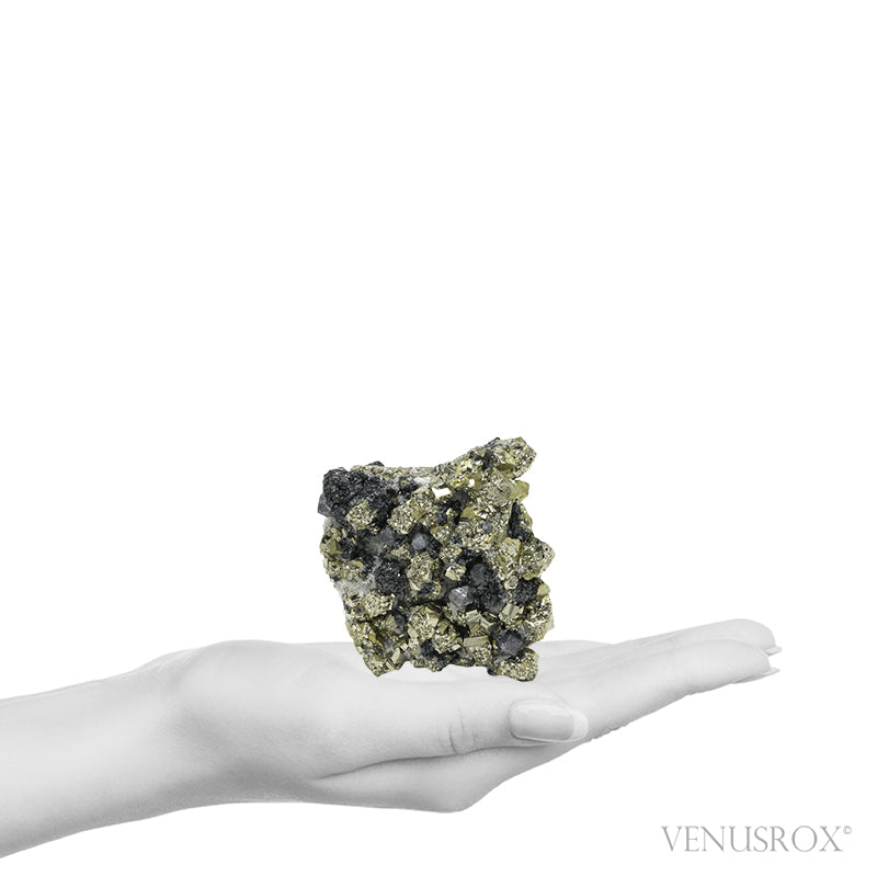 Chalcopyrite with Sphalerite, Galena & Quartz Natural Cluster from Bulgaria | Venusrox
