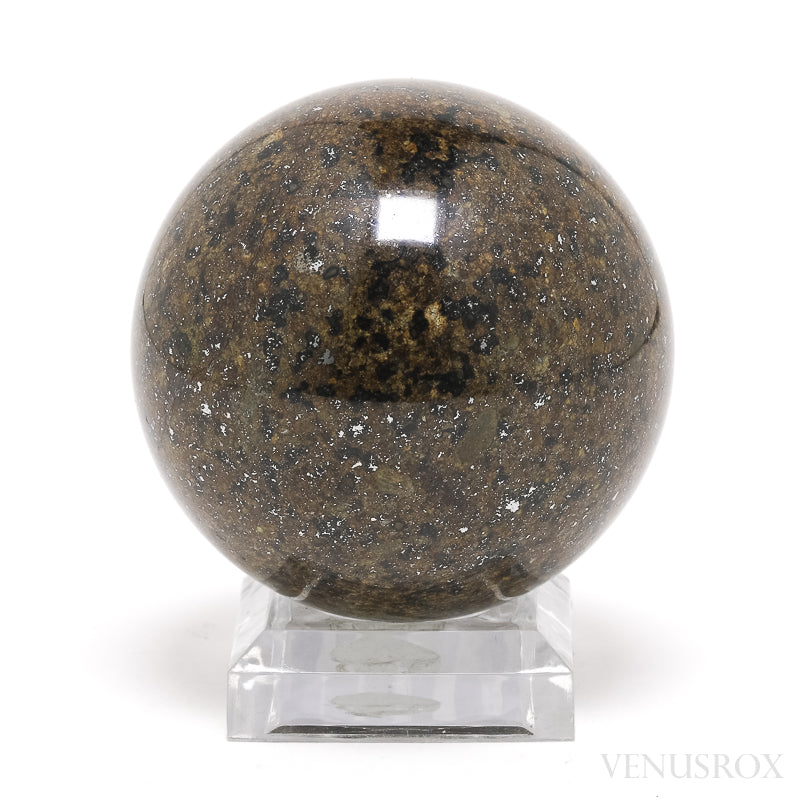 NWA Chondrite Meteorite Polished Sphere from Sahara Desert, North-West Africa | Venusrox