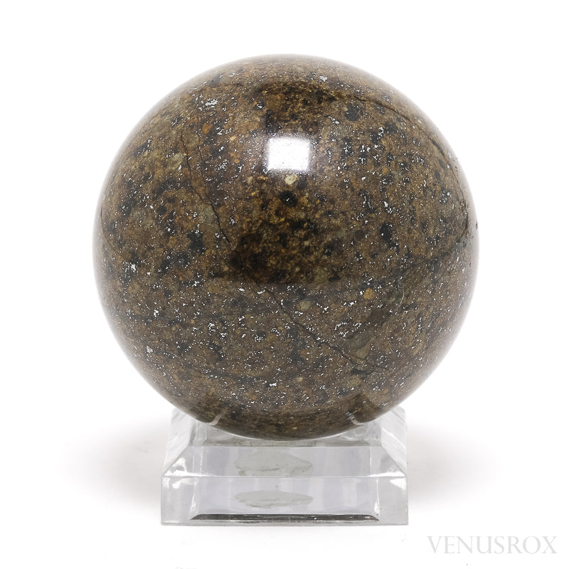 NWA Chondrite Meteorite Polished Sphere from Sahara Desert, North-West Africa | Venusrox